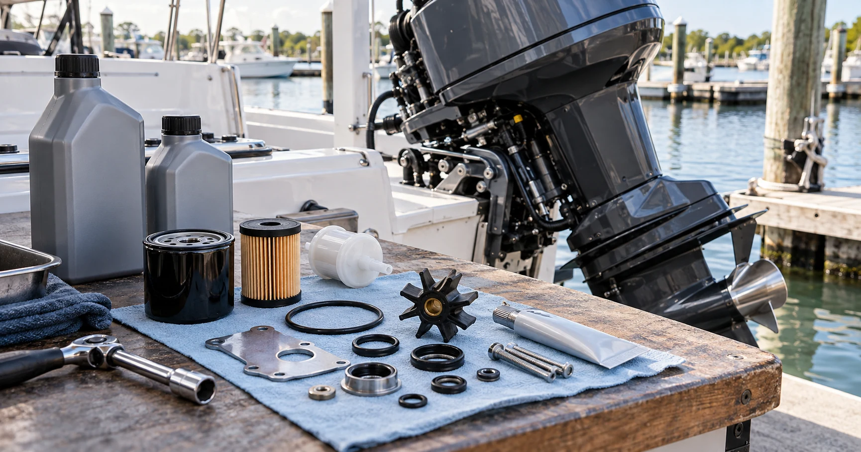 Outboard maintenance: order parts by the exact engine, not horsepower alone